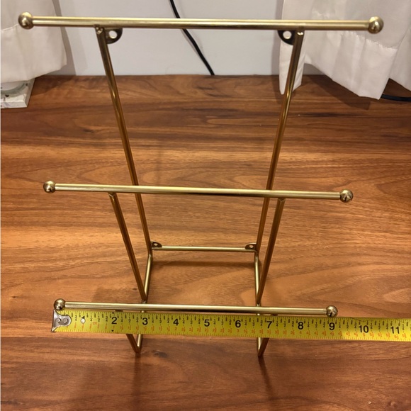 Urban Outfitters Gold Metal Multi-Tier Jewelry Organizer Stand - Picture 3 of 3